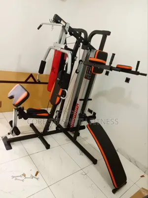 3 Station Multi Gym With Boxing Bag Abdominal 6pack Bench