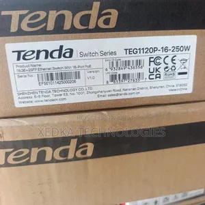 Tenda 16-Port Gigabit Poe and Switch + 2ge/2sfp 250w