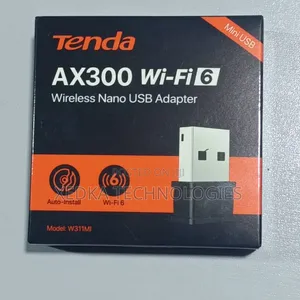 Tenda 300mbps Ax300 Wi-Fi 6 Wireless Nano Usb Adapter