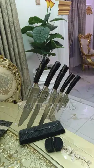 7 PCS Fashion Marble Kitchen Knife