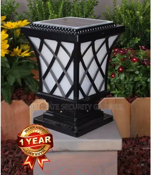 Solar Powered Pillar Waterproof Outdoor Light