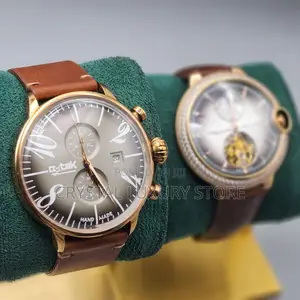 Q Tek Quality Luxury Men Genuine Leather Wristwatch