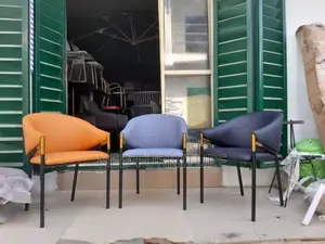 Quality Well Padded Single Chair With Metal Legs
