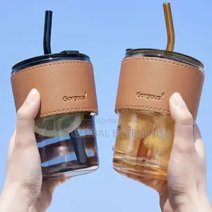 Glass Tumbler With Straw