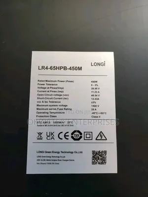 450watts Longi All Black Mono Solar Panel Much Available
