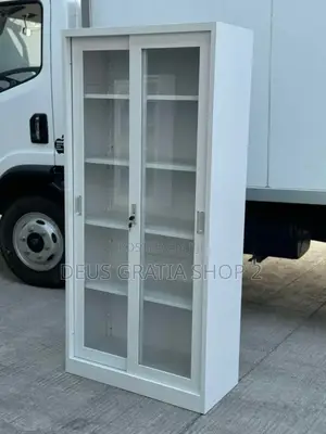 Full Height Bookshelf With Glass