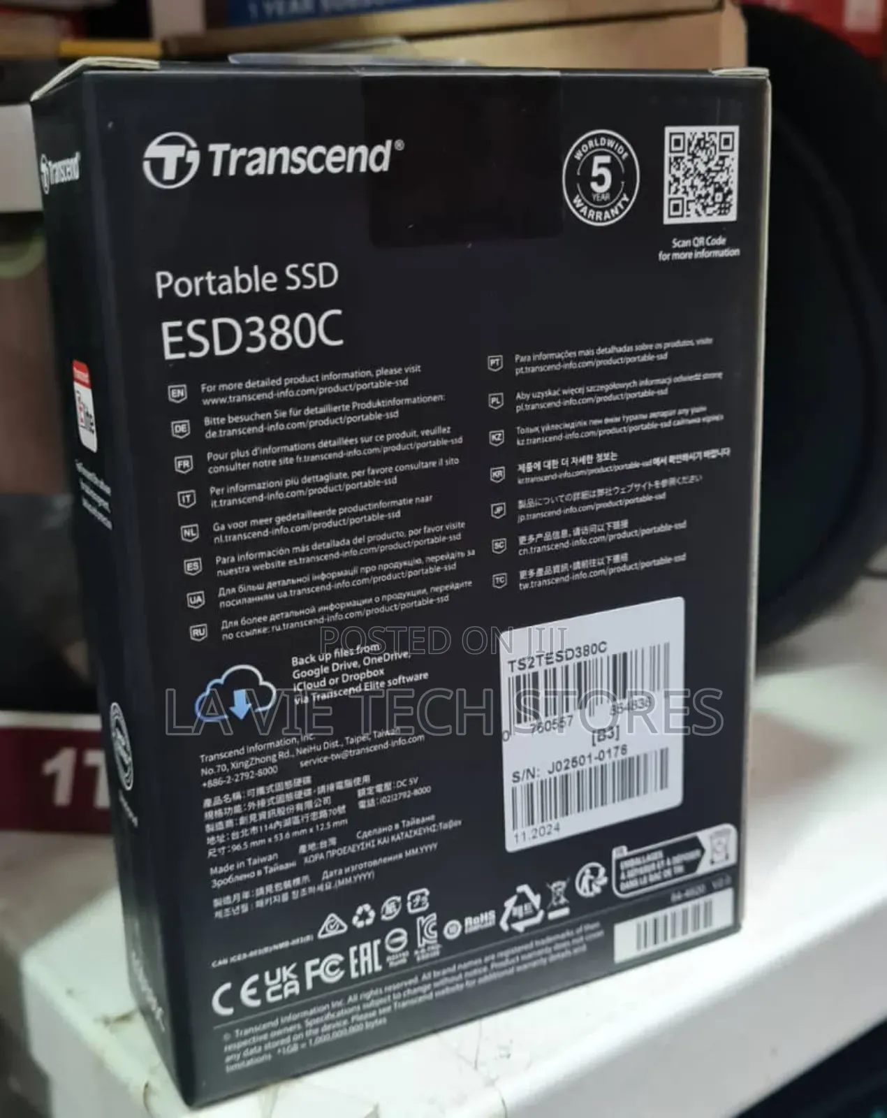 Transcend 2tb Esd380c USB 3.2 Gen 2x2 Portable SSD