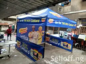 10 by 10 Foldable Canopy Tent With Side Cover and Branding