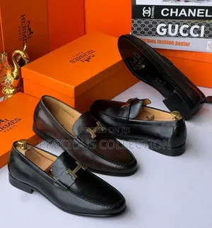 Hermes Matte Leather Coperate Pull on Shoe