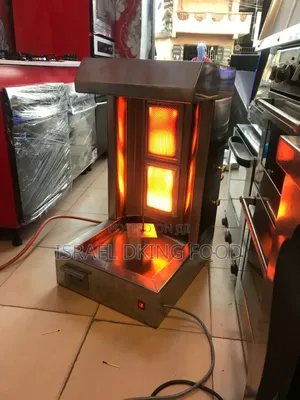 Industrial Stainless Double Burner Shawarma Grill Machine