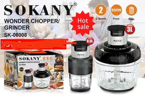 2 in 1 Sokany Wonder Chopper/Grinder Machine - 3l
