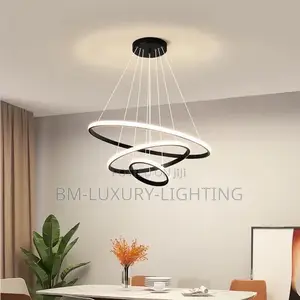Nordic Luxury 3 Ring Modern Chandeliers