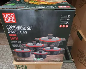 10 Pieces Ucc Life Kitchen Cookware With Shallow Casserole
