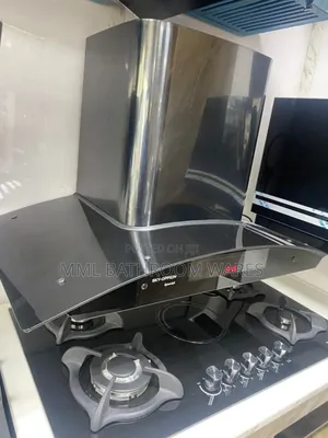 5 Burner Gas Cooker (4 Gas ,1elec) + 90cm Kitchen Hood Combo