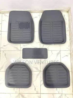 Gray Color Universal Leather Car Foot Mat