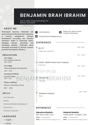 Computer Operator and Neternet Research/ Software Developmet