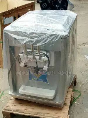Table Soft Serve 3nozzle Stainless Handle Ice Cream Machine