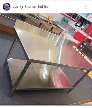 5ft Stainless Working Table With Splash-Back