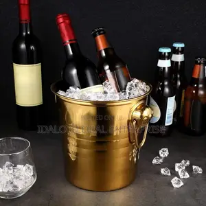 Stainless Steel Gold Champagne Bucket