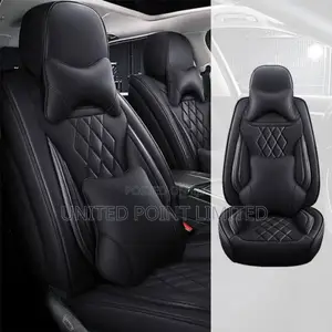 Tmax Leather Seat Cover Plain Black