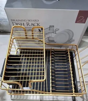 Quality Draining Dish Rack Gold