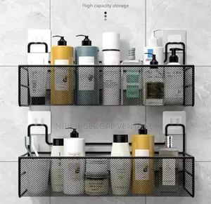 Wall-Mount Bathroom Shelf Shower Shampoo