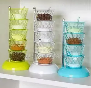 Rotatable Combination Kitchen Storage Large Spicecanister