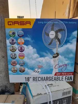 Qasa Rechargeable Fan Curvy