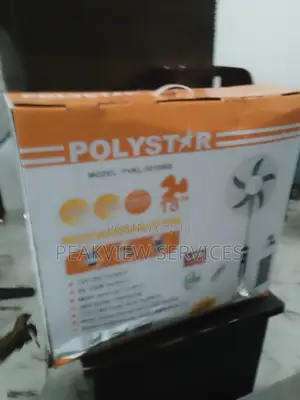 Best Solar Rechargeable Fan - Polystar 18'' Long Life Batter
