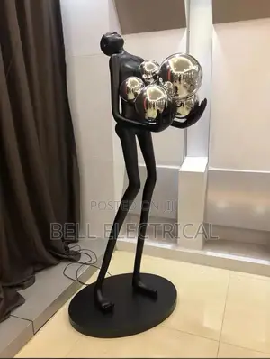Modern Portrait Art, Statues, Balls, Floor Lamps