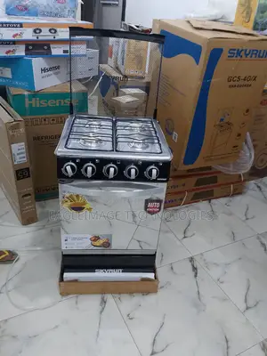 Elegant Steel Skyrun 4 Burner Gas Cooker GCS-4c/X