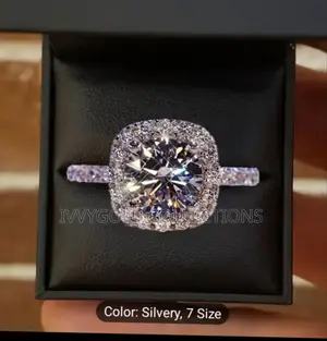 Silver Engagement Ring Size 8