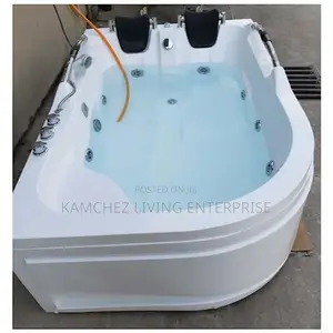 Luxury 2-Person Hot Tub With Jets and Headrests