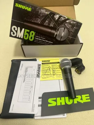 Original Shure Sm58 Wired Microphone