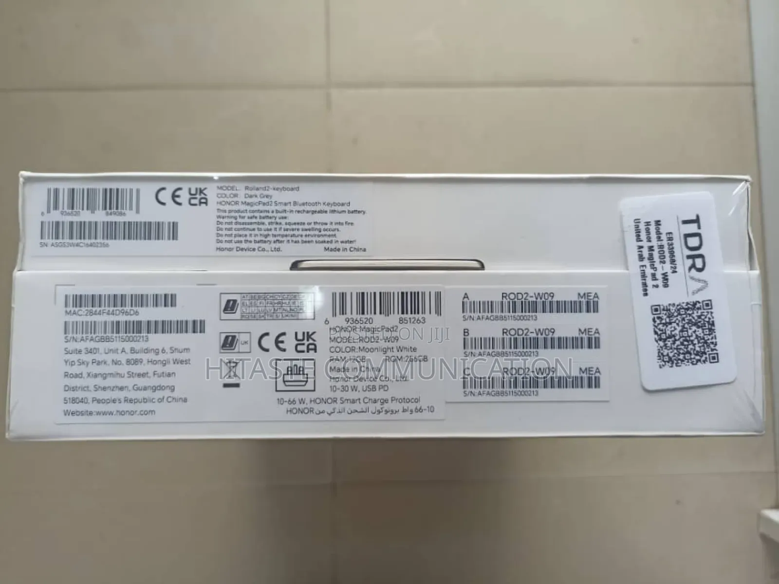 New Honor Pad 2 256 GB Black