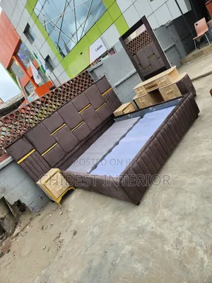Padded Upholstery Six by Six Bed Frame