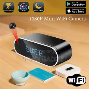 Mini Table Clock With Wifi Hidden Camera 1080p