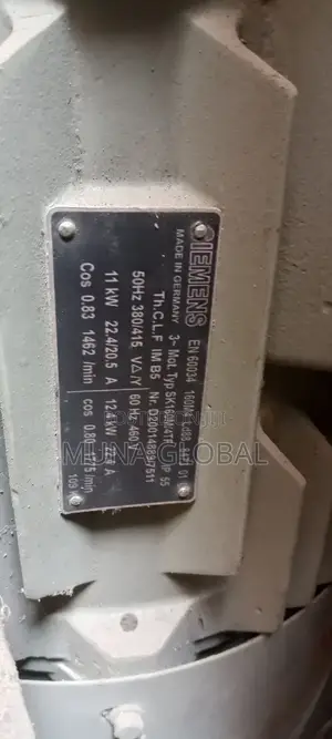 11kw Flange Siemens Electric Motor 1462rpm