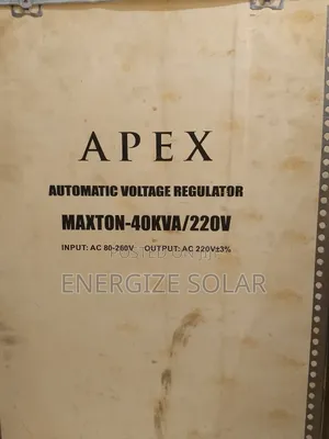 40kva Apex Servo Automatic Voltage Regulator (80-260v)