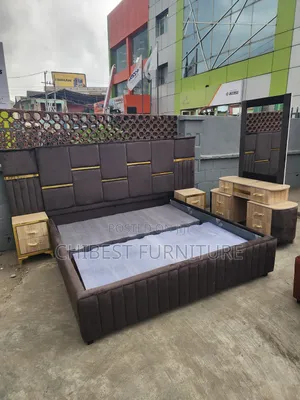 6by6 Set of Quality Bed Frame With Cupboards and Drawers