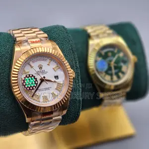 Rolex Quality Luxury Men Chain Strap Wristwatch