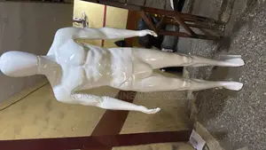 Faceless Glossy White Male Standard Body Size Mannequin