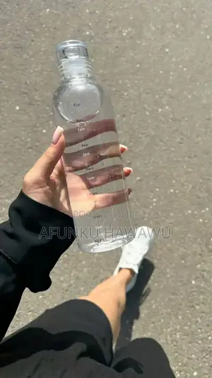 Water Bottle With Time Scale