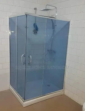 Quality Shower Cubicle Tinted/Dark Gray Glass 120 by 90