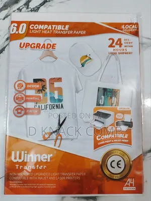 20 Sheets Compatible Light Heat Transfer Paper