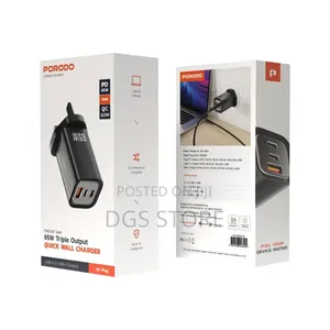 Porodo Fwc037 Gan Triple Charger