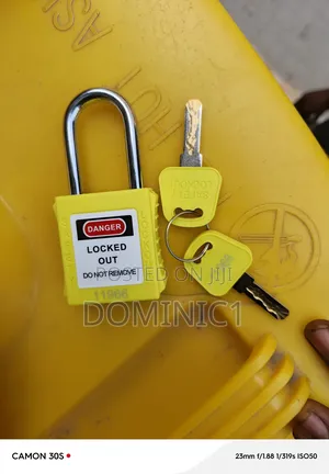 Safety Key Danger Sign