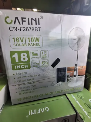 Gafini 18 Inches Rechargeable Fan