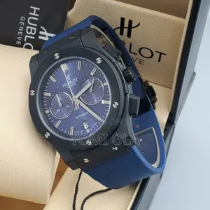 Hublot Blue Dial Swiss Made Wristwatch