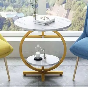 Marble Top Double Layer Round Table